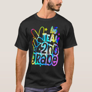 Tie Dye Team Second 2nd Grade Back To School Teach T-Shirt