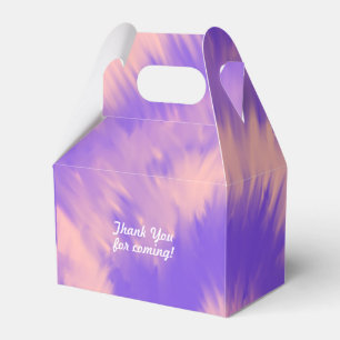 Tie Dye Teen Birthday Groovy Purple Peach Favour Box