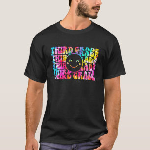 Tie Dye Third Grade Teacher Student Back To School T-Shirt