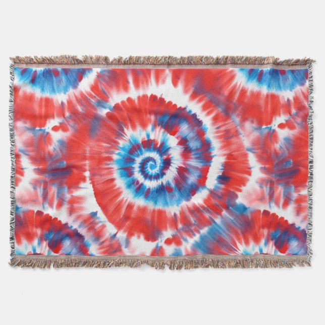 Tie-Dye Throw Blanket (Front)