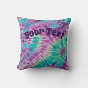Tie-dye Throw Pillow - Personalize