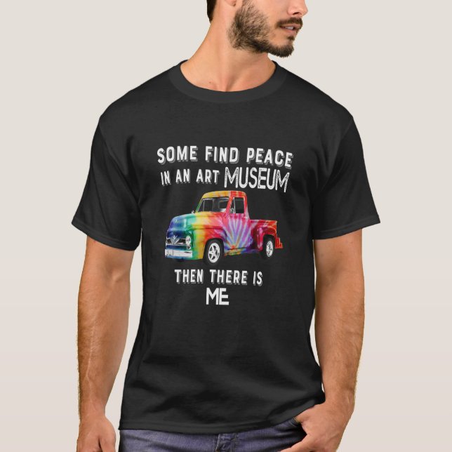 Tie Dye Truck Sublimation Antique Classic Car T-Shirt (Front)