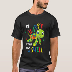 Tie Dye Turtle Be Happy in Your Own Shell Autism A T-Shirt