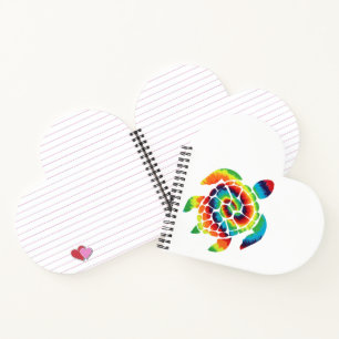Tie Dye Turtle Notebook