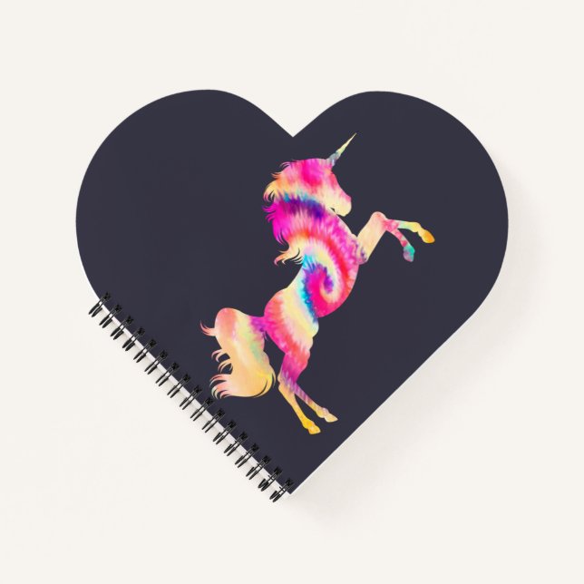 Tie Dye Unicorn Notebook (Front)