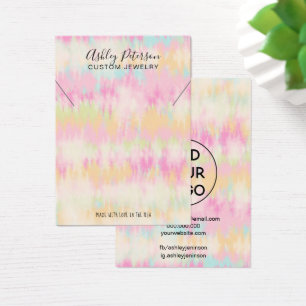 Tie dye unicorn rainbow jewellery necklace display