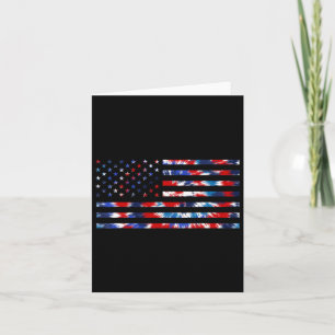 Tie Dye Usa Flag Boys American Flag 4th Of July Ki Card