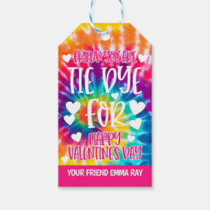Tie Dye Valentine Favour Tag