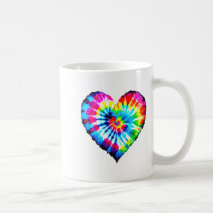 Tie Dye Valentines Colorful Hearts Day Men Women K Coffee Mug