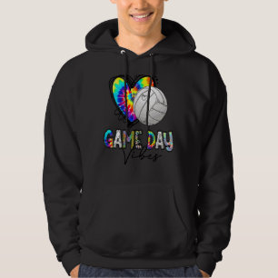 Tie Dye Volleyball Game Day Vibes Volleyball Mum G Hoodie