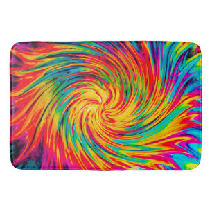 TIE DYE WIND ABSTRACT BATH MAT