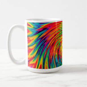 TIE DYE WIND ABSTRACT COFFEE MUG