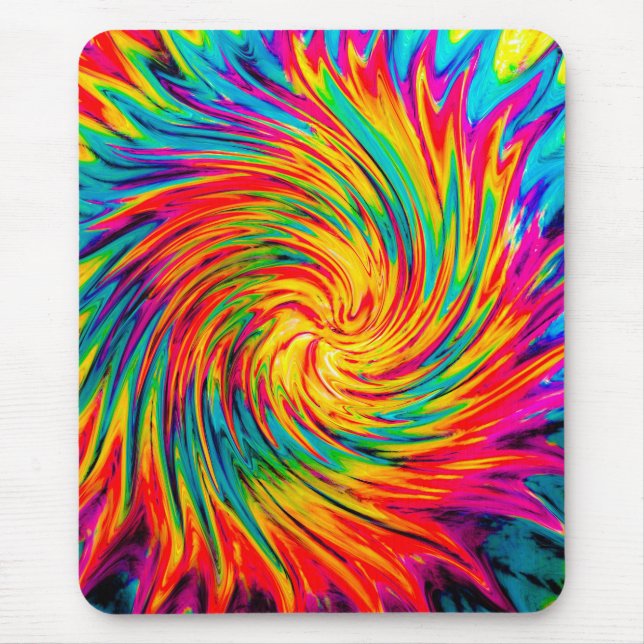 TIE DYE WIND ABSTRACT MOUSE MAT (Front)