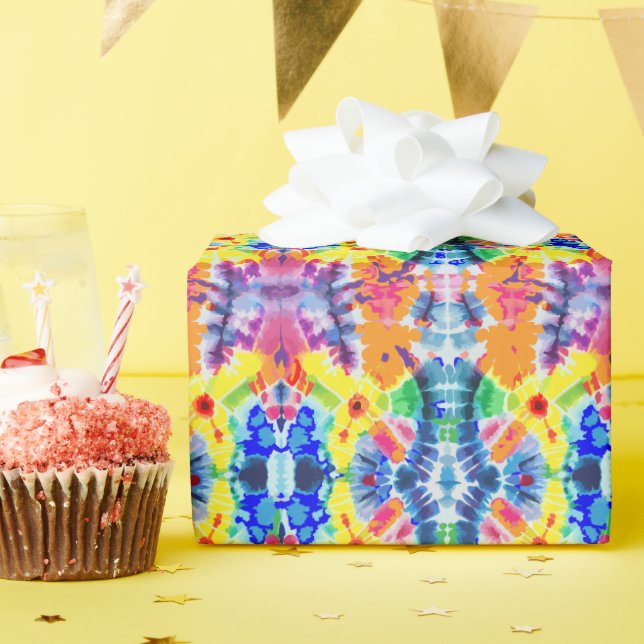 Tie-Dye Wrapping Paper (Birthday Party)
