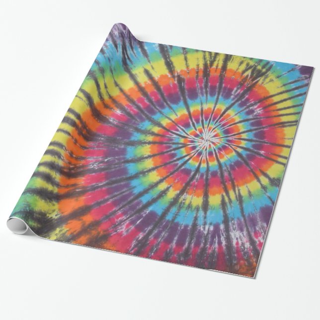 Tie Dye Wrapping Paper (Unrolled)