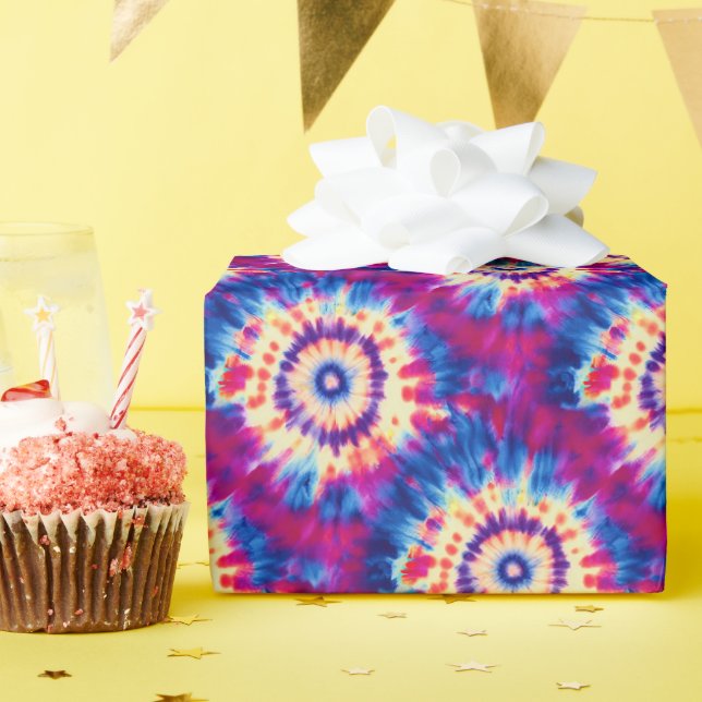 Tie-Dye Wrapping Paper (Birthday Party)