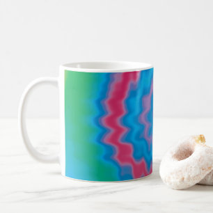 Tie dyed groovy funky retro swirl pattern cool coffee mug