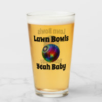 Tie Dyed Lawn Bowl, Beer Glass