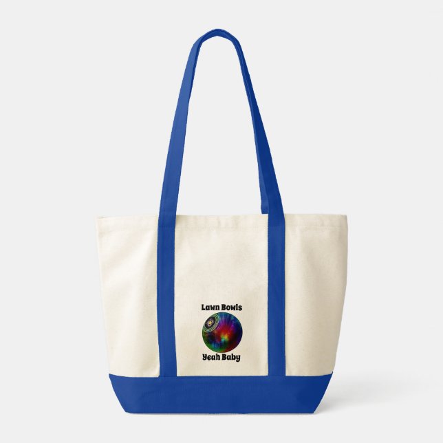 Tie Dyed Lawn Bowl, Tote Bag (Back)