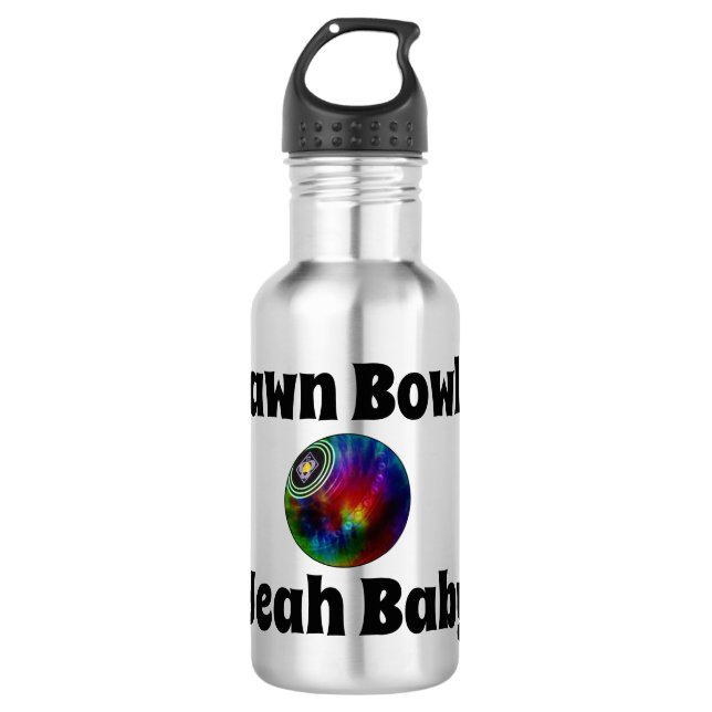 Tie Dyed Lawn Bowl, Water Bottle (Front)