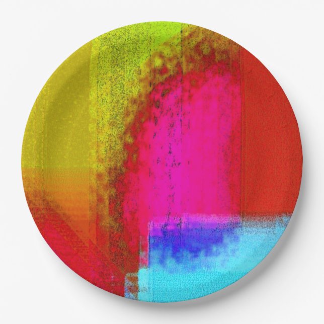"Tie Dyed" Party Paper Plate (Front)