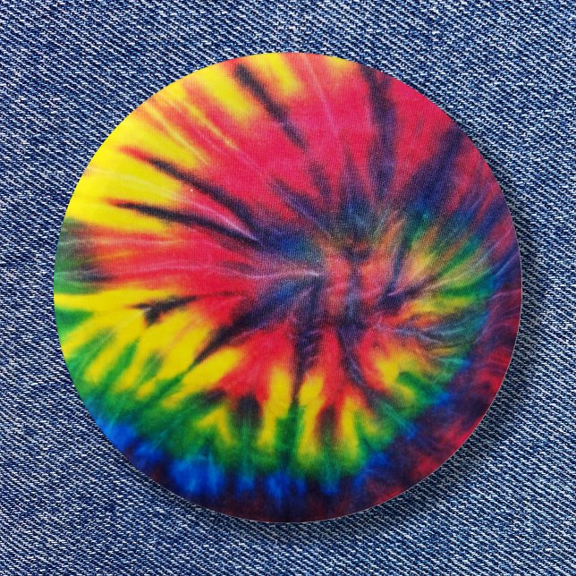 Tie Dyed Pattern 6 Cm Round Badge (Tie Dyed Pattern Button)