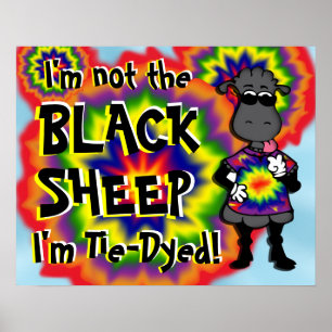 Tie-Dyed Sheep -2 Poster