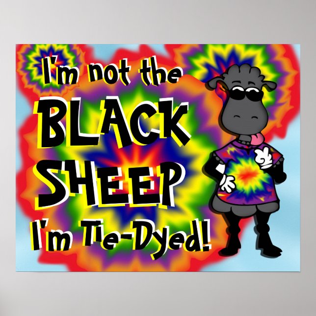 Tie-Dyed Sheep -2 Poster (Front)
