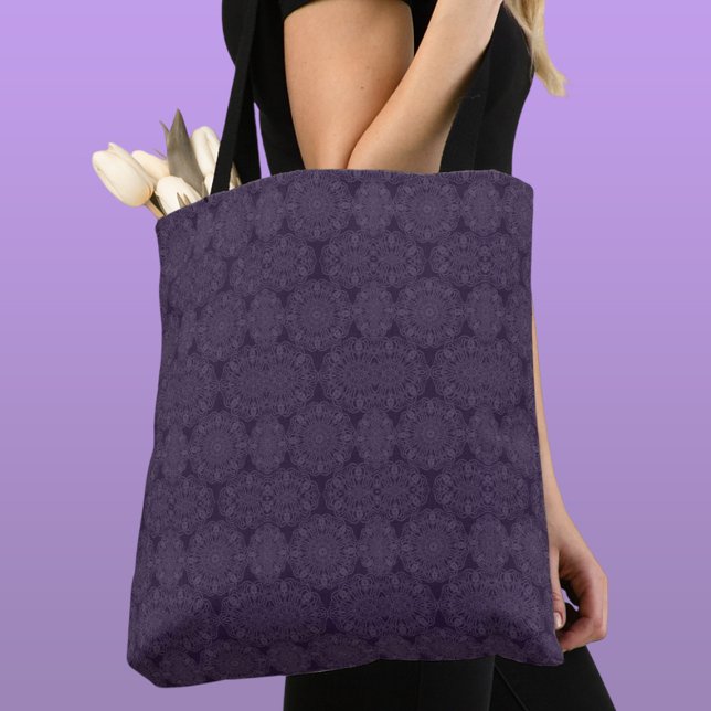 Tie-in purpura pattern ere refraction tote bag (Creator Uploaded)
