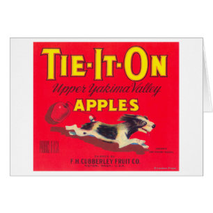 Tie It On Apple Label (red) - Tieton, WA