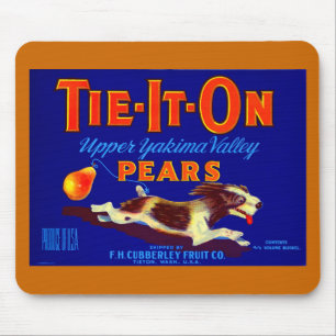Tie-It-On Pears Mouse Mat