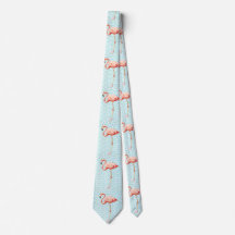 TIE ONE ON Flamingo Park Blue Tie