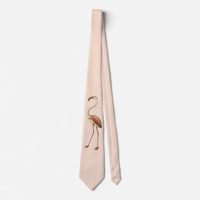 TIE ONE ON Flamingo Park Vintage Taupe Tie (Front)