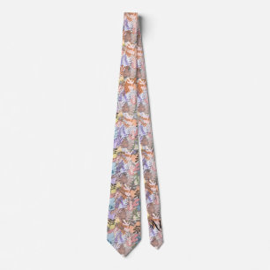 Tie : Organic Leaves (purple)