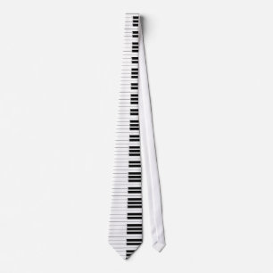 Tie - Piano Keyboard black white