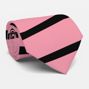 Tie, Pink and Black Stripe Tie