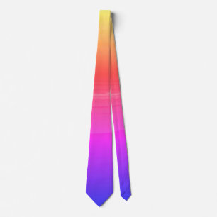 Tie Pink Beach Sunset Ocean Waves Yellow Orange