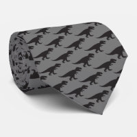Tie REX - T-Rex King of the Dinosaurs Black Grey