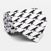 Tie REX - T-Rex King of the Dinosaurs Black White