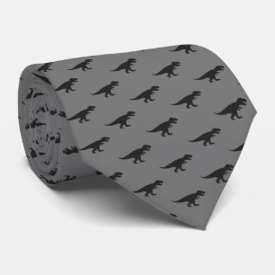 Tie REX - T-Rex King of the Dinosaurs Elegant Grey