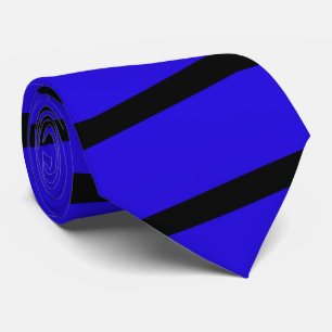 Tie, Royal Blue and Black Stripe Tie
