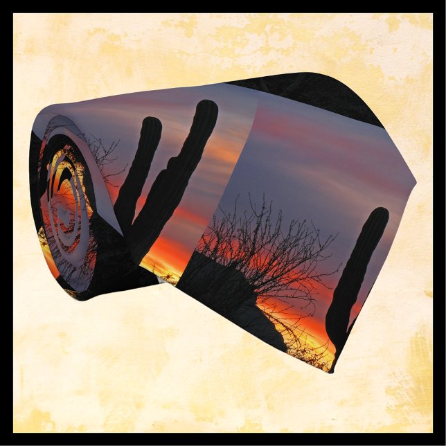 Tie, Saguaro Cactus, Southwest, Pattern Repeats Tie (Creator Uploaded)
