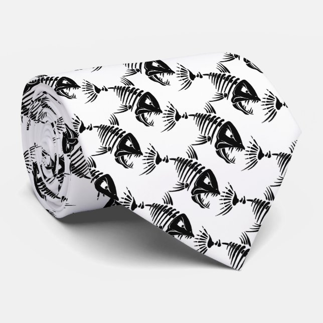 Tie/Skeleton Fish Tie (Rolled)