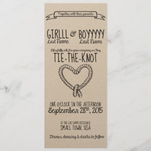 Tie-the-Knot Wedding Invitation
