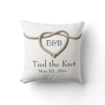 Tie the Knot Wedding Pillow