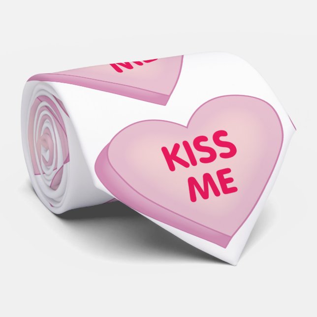 Tie/Valentines Day Kiss Me Tie (Rolled)
