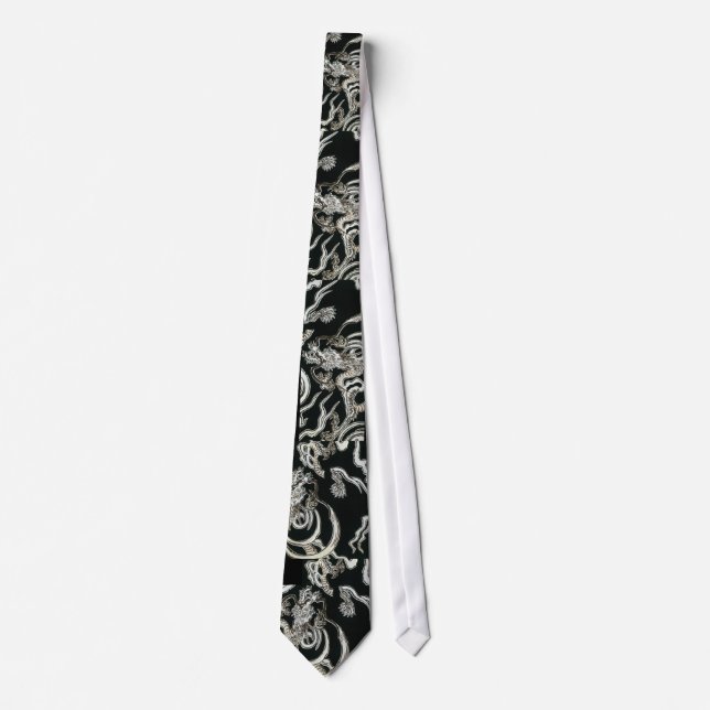 Tie Vintage Art Asian Floral (Front)