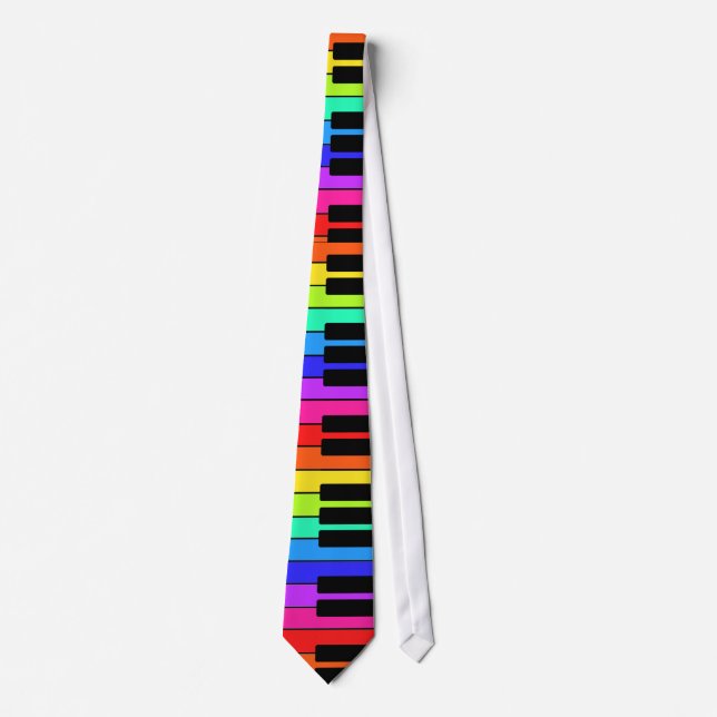 Tie With colorful / Colourful Keyboard Design (Front)