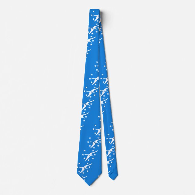 Tie with Flag of Corpus Christi, Texas, USA (Front)