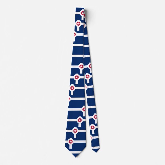 Tie with Flag of Indianapolis, USA (Front)